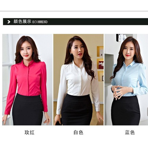 衬衫女长袖2016春秋修身职业OL正装女装工装女士衬衣图4