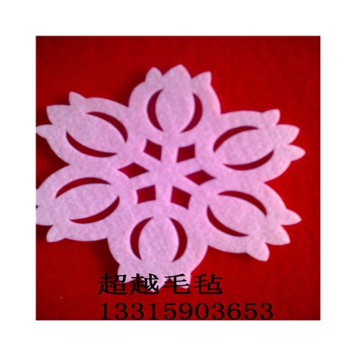供应彩色无纺布 针刺毡 昌盛彩色毛毡包 涤纶无纺布 针刺毡 壁画 杯垫 激光花 羊毛毡图3