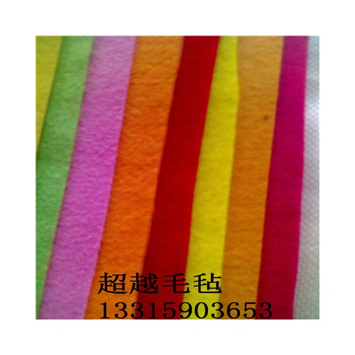 供应彩色无纺布 针刺毡 昌盛彩色毛毡包 涤纶无纺布 针刺毡 壁画 杯垫 激光花 羊毛毡图1