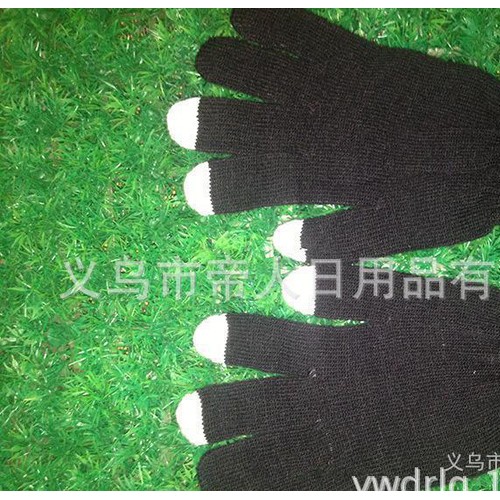 现货**腈纶超灵活玩手机可以用手套 冬天保暖手套图1