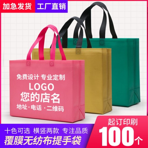 无纺布包装袋定做 无纺布印刷 环保袋手提袋广告袋宣传袋定制印logo加急印刷图1