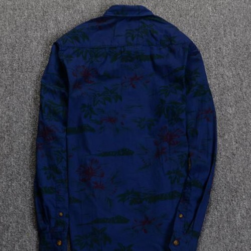 2015春装新品 辉哥外贸花卉印花 户外男款休闲长袖衬衫 亲图3