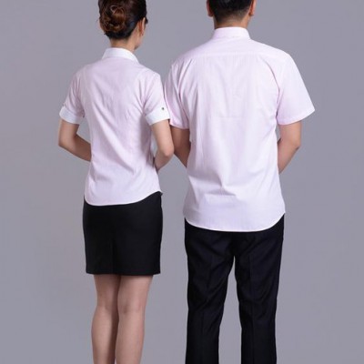 2015新款  男女衬衫工作服定做 劳保商务职业装定制