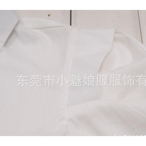 小魅娘品牌秋季韩版女式衬衫元宝领 格子蝴蝶结领结长袖衬衣图1
