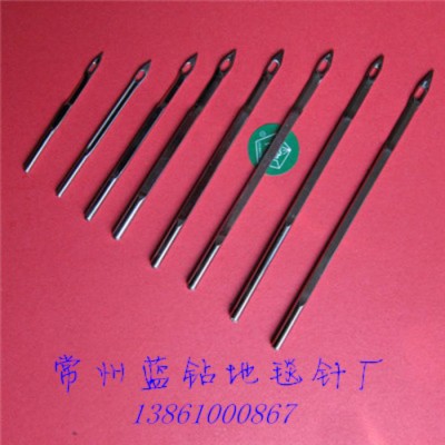供应蓝钻3.9*74常州人造草坪地毯针腈纶地毯针批发