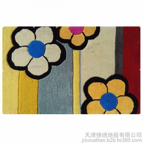 锦绣地毯手工制作羊毛腈纶地毯可量身定做图5