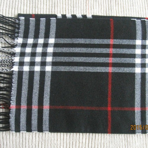 腈纶秋冬格子围巾 加工定做checked scarf 礼品促销出口北美图1