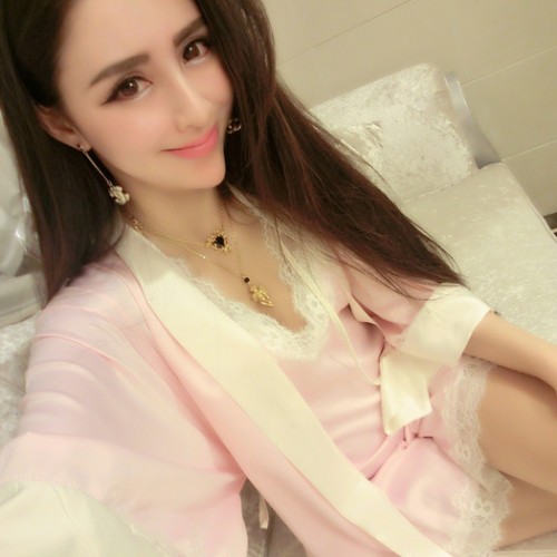 坚熙 春夏季新品 性感睡衣两件套图3