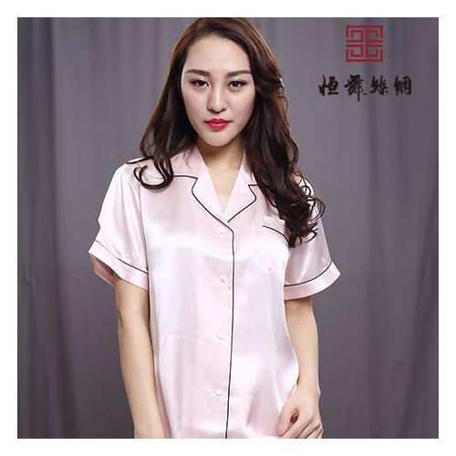 女士真丝睡衣家居服苏州工厂生产批发定制团购礼品恒舞丝绸图3