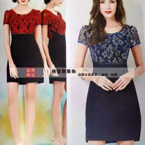 女式衬衫 广东高端品牌女性知性服饰 100%连衣裙品牌尾货折扣 加盟批发皆可图4