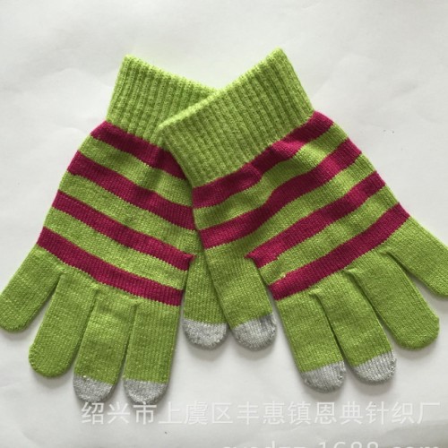 定做 新款冬季触摸屏手套保暖儿童手套 腈纶手套