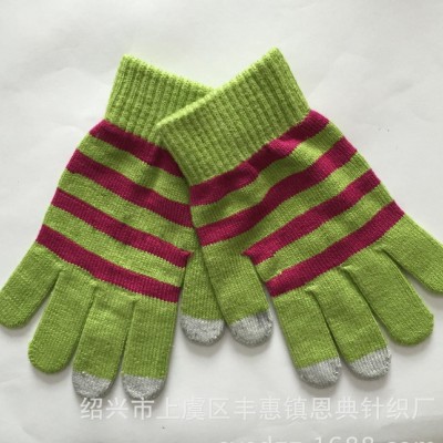 定做 新款冬季触摸屏手套保暖儿童手套 腈纶手套