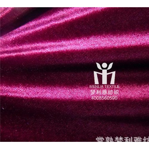 现货直销不倒绒 素色喷花银狐绒 保暖睡衣内衣绒布面料图3