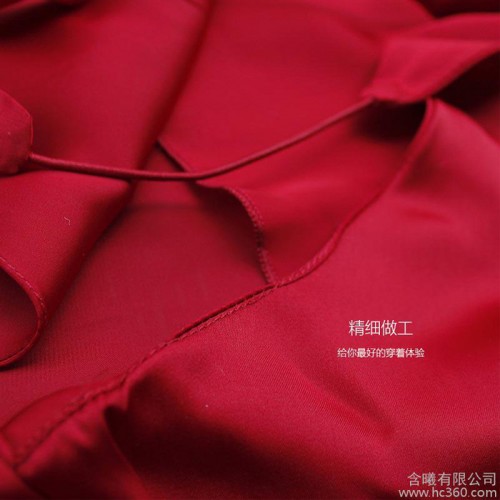 宫廷七号睡衣;真丝;居家服;短款;性感-