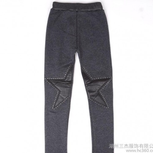 童裤批发女童裤子 冬季新款儿童打底裤女韩版百搭加绒打底裤厚图3