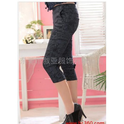 供应七分打底裤莫代尔打底裤 /纯棉打底裤/女装夏季必备图2