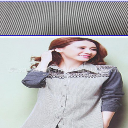 T/C涤棉 衬衫面料 条纹 直销 6535服装专用  **款图1