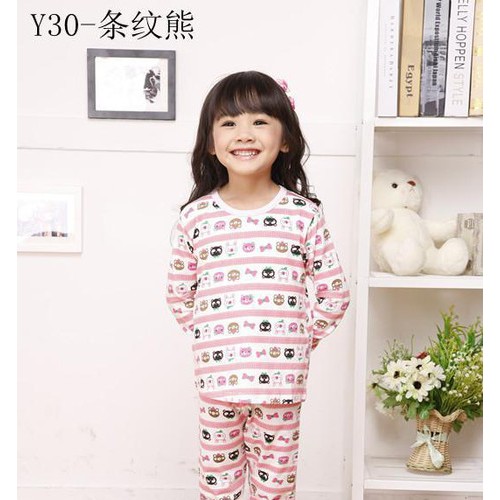 供应韩版EKA外贸儿童睡衣家居服套装特价 纯棉内衣内裤套装图2