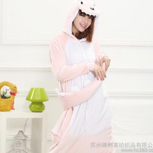恐龙皮卡丘秋冬加厚可爱长袖男女**通动物连体居家睡衣如厕版图2