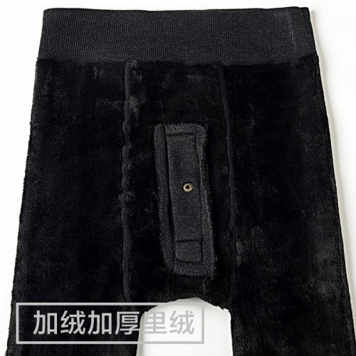 问道 打底裤男士加绒加厚 打底裤男士批发