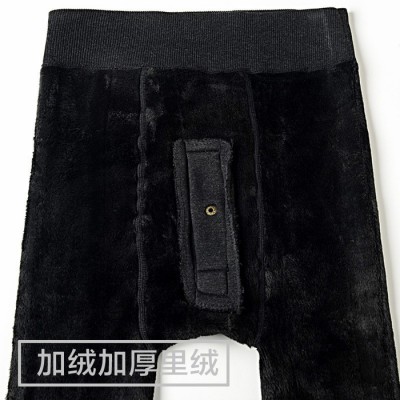 问道 打底裤男士加绒加厚 打底裤男士批发