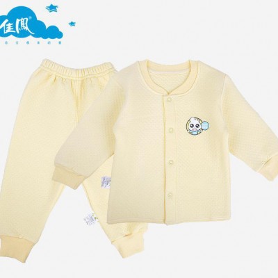 一件代发新款婴儿内衣套装全棉 新生儿宝宝家居睡衣服对襟套装