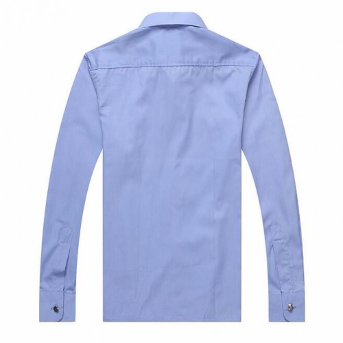 批发定制保安衬衣 酒店物业夏季保安服 小区保安制服蓝色长袖衬衫图4
