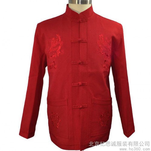供应男式唐装定做—忆思诚服装—定做唐装—北京唐装图2