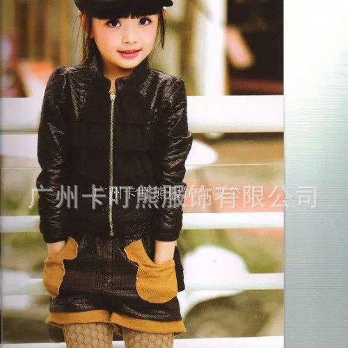2015秋冬款女童裤 韩版纯棉女童加绒加厚打底裤长裤 折扣分图1