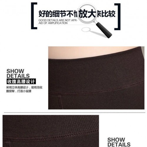 秋冬新款不起球珍珠绒一体 不倒绒加绒加厚保暖踩脚打底裤图2