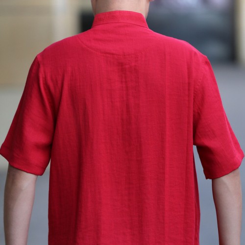 唐袭世家新款男唐装男夏装男中式唐装上衣图2