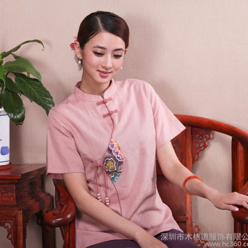 木棉道新款中式改良唐装时尚中式服装汉服复古中国风18284 木棉道新款中式改良唐装时图1