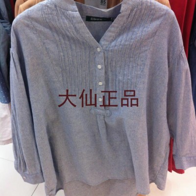 **代购韩国女装BCR秋款长袖衬衫XCSX407A吊牌价588