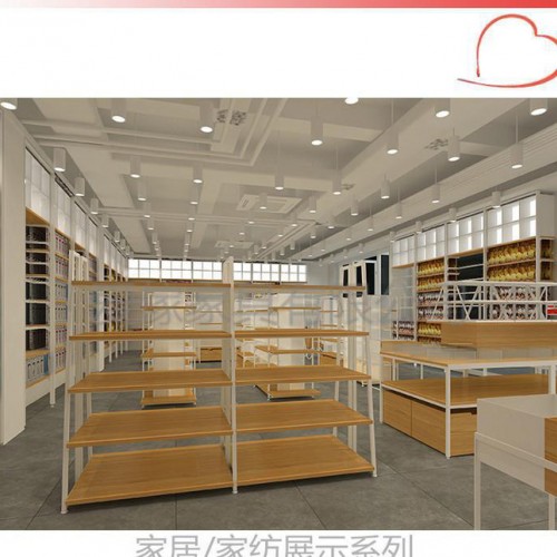 佛山爱傢服装展示架 睡衣家居服陈列架 纺织品展示柜 零售店展图2