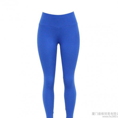 亚马逊品质面料纯色高腰瑜伽运动打底裤十色入现货直销图3