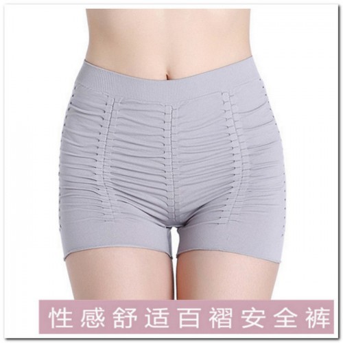 夏季新款内衣女安全裤防走光麻花三代百褶清新无缝提臀打底裤图6