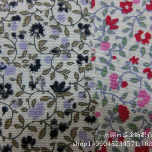 SQ019#  小花布 全棉印花布 碎花布 睡衣玩具鞋子等面图1