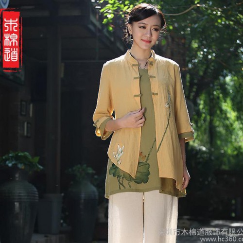 木棉道.女士唐装春装新款上衣 国学传统文化服装 民族风16013图2