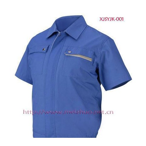 订做上海工作服制服厂服工人衬衫工装厂服夏季茄克衫定做图1