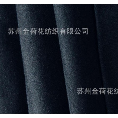 13S支2/2双面斜直弹喷气罗缎面料弹力裤料打底裤布料面料图1