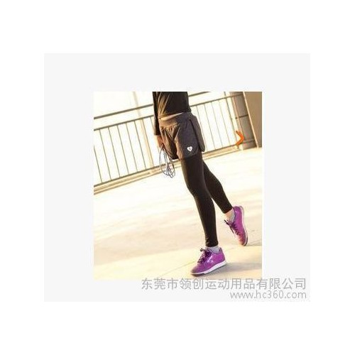 瑜伽裤女款休闲运动瑜伽九分紧身长裤跑步吸湿排汗提臀显瘦打底裤图3