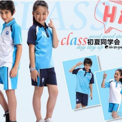 曲阜圣地厂家定做校服中小学生校服中学生运动装夏季学生校服夏季纯棉图5