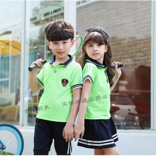 曲阜圣地厂家定做校服中小学生校服中学生运动装夏季学生校服夏季纯棉图2
