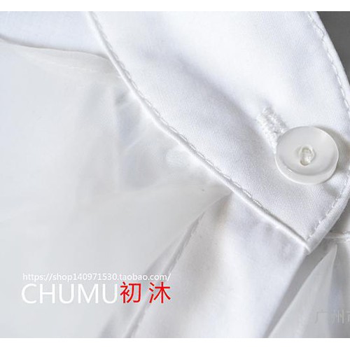实拍秋冬新品白衬衫女长袖新款打底纯棉寸衫修身韩范学院风衬衣女图1