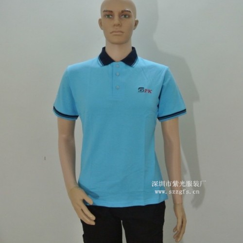 定做龙岗制服定制工厂工衣衬衫厂服供应厂家深圳紫光服装厂