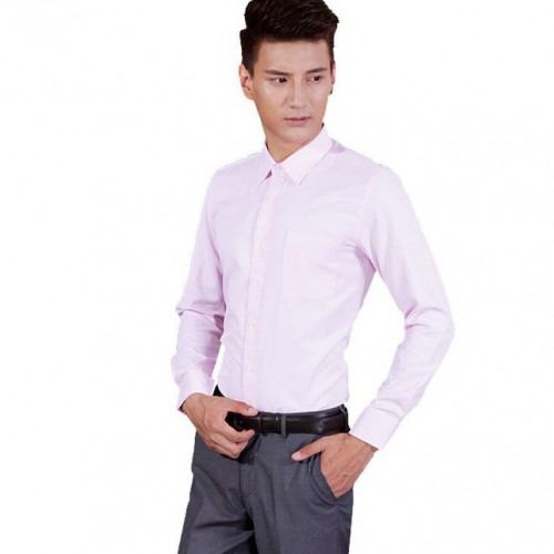 长袖衬衫男西裤 公司定制男士商务上班制服职业团体面试工装两件图2
