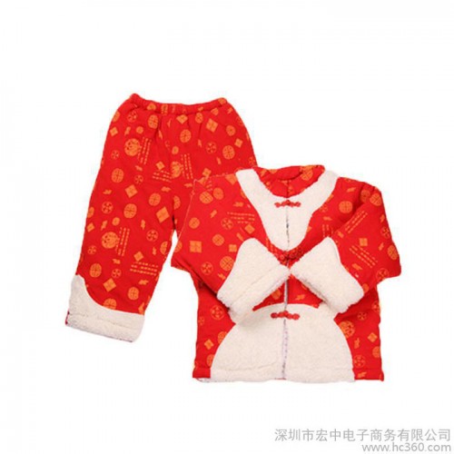 供应康贝方5352B宝宝装唐装宝宝服饰-米白色图3