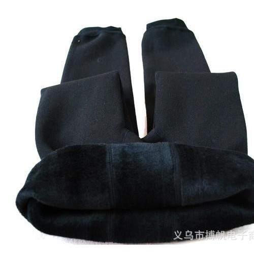 秋冬单层加厚保暖裤 竹炭保暖裤 考拉绒 九分裤显瘦打底裤 批发图2
