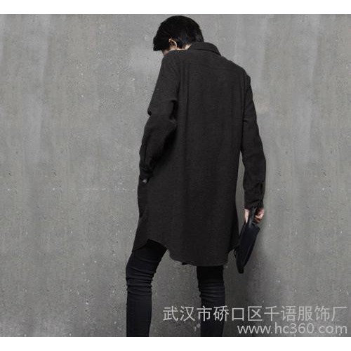 2015夏季女装新品衬衫 OL通勤中长款宽松衬衣女 一件代发图1