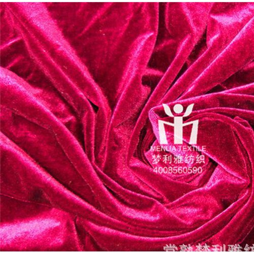 涤纶氨纶不倒绒印花保暖打底裤面料 现货印花素色不倒绒面料图2